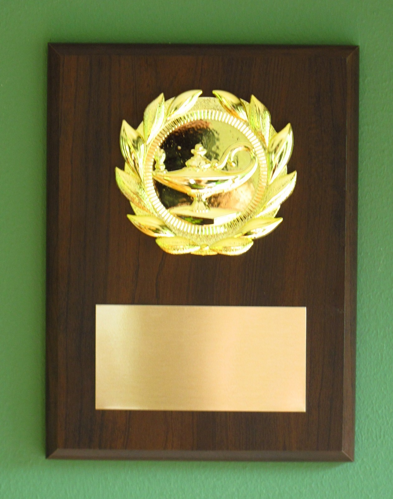 Academic/Lamp of Knowledge/Education Award Plaque 6×8 Trophy FREE engraving