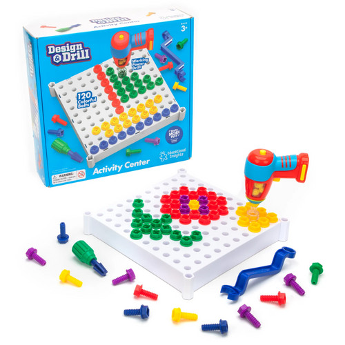 Educational Insights Design & Drill Activity Center STEM Construction Toy 3+ yrs