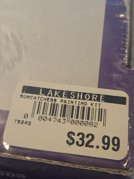 LAKESHORE SUNCATCHERS PAINTING SET TS242 LET YOUR ART SHINE NEW SEALED ART CRAFT