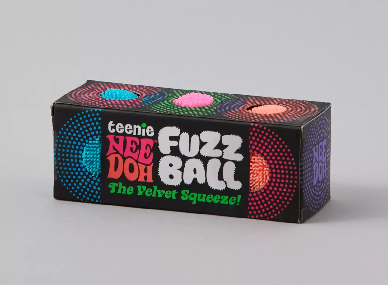 NeeDoh Teenie Fuzz Ball 3-Pack AUTHENTIC Mini Nee Doh Fuzzballs🎊🏡New Schylling
