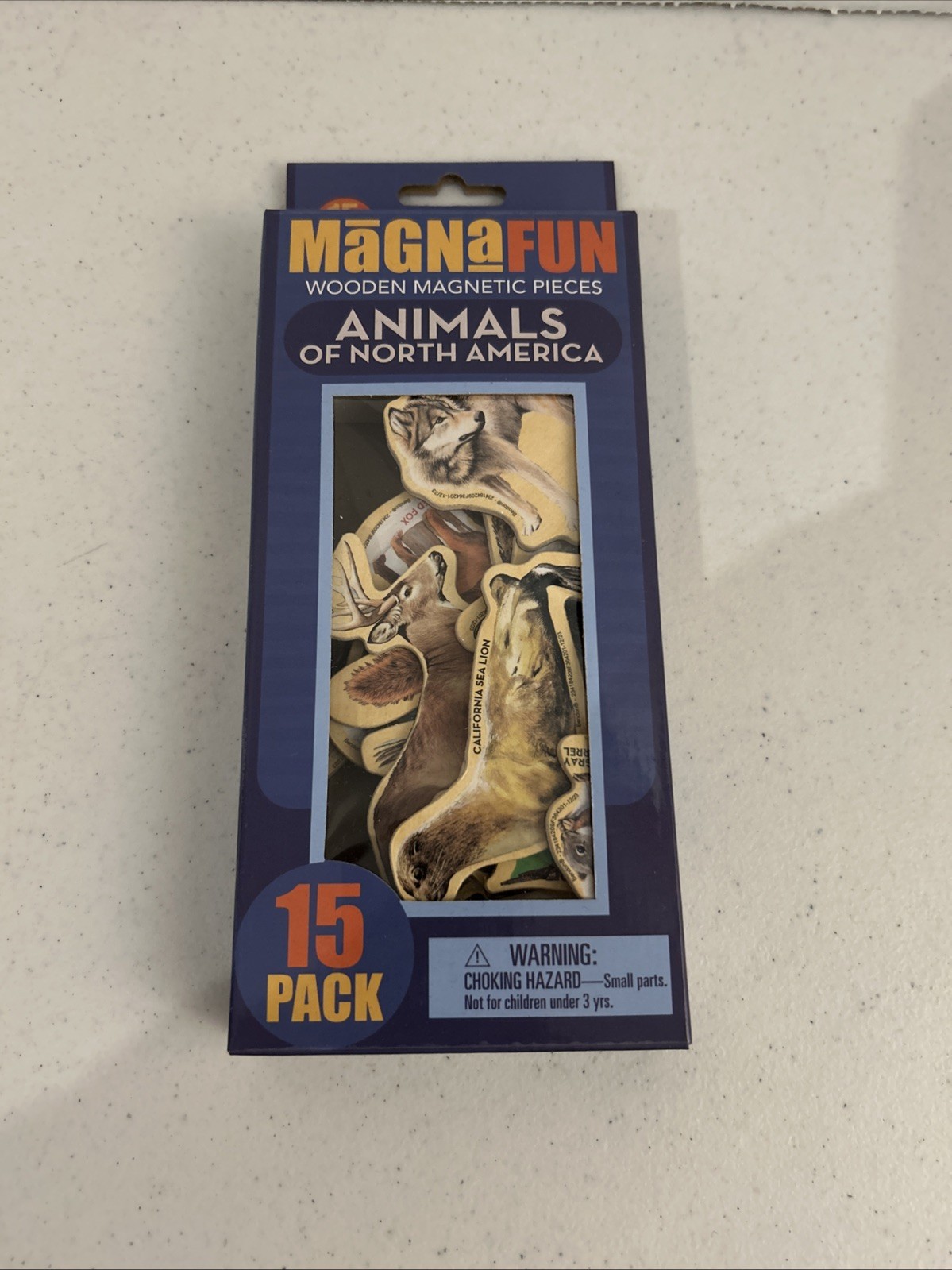 Bendon Magnafun Wooden Magnetic Pieces Animals Of North America 15 Pack New.