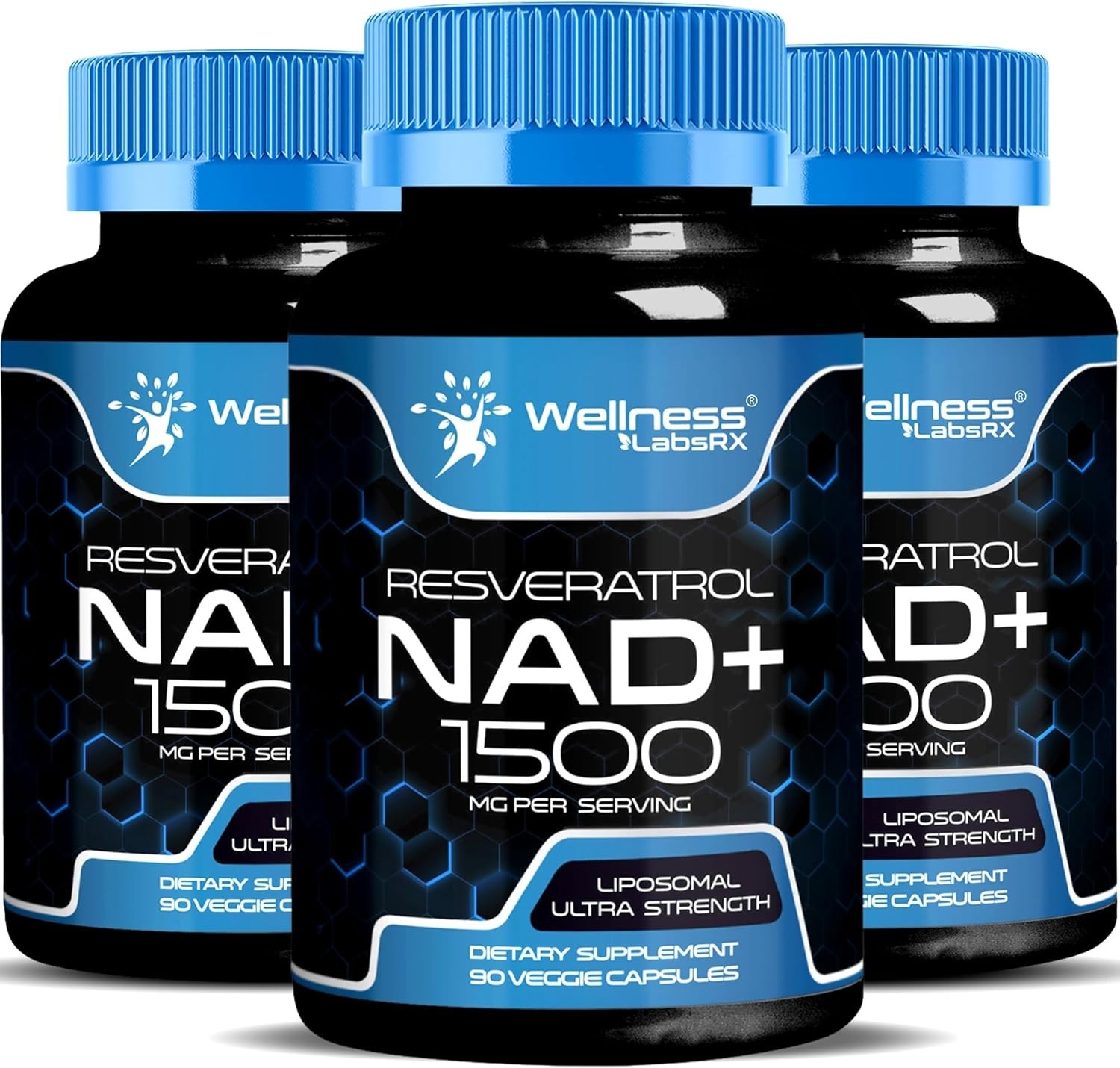 NAD Supplement, 1500mg – Liposomal NAD+ Supplement with Resveratrol, NAD Plus