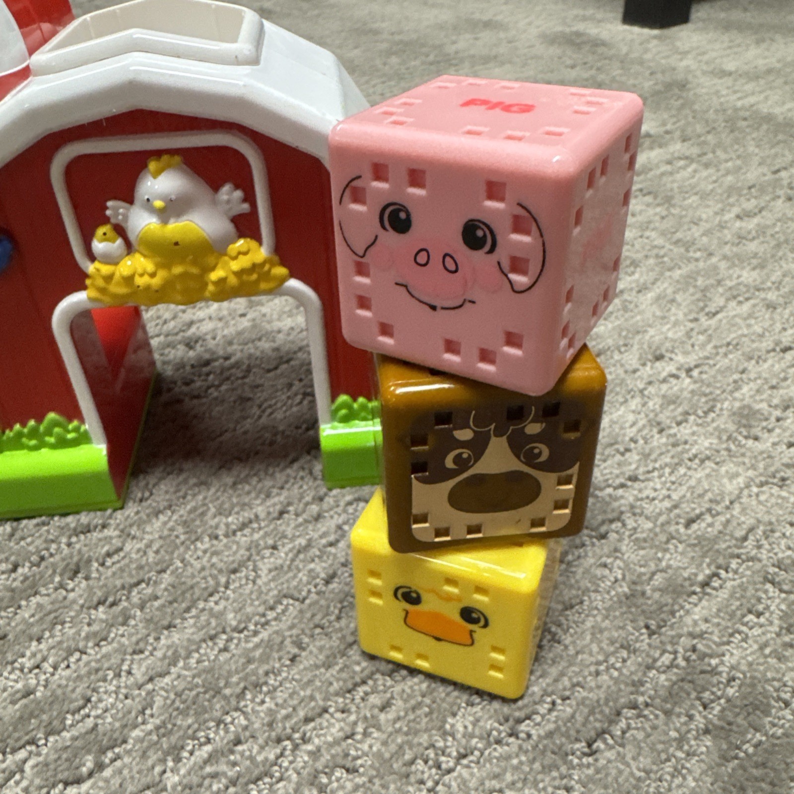 Leap Frog Learning Town Barn Buddies Car Wash Cars Toy Animal Word Color Blocks