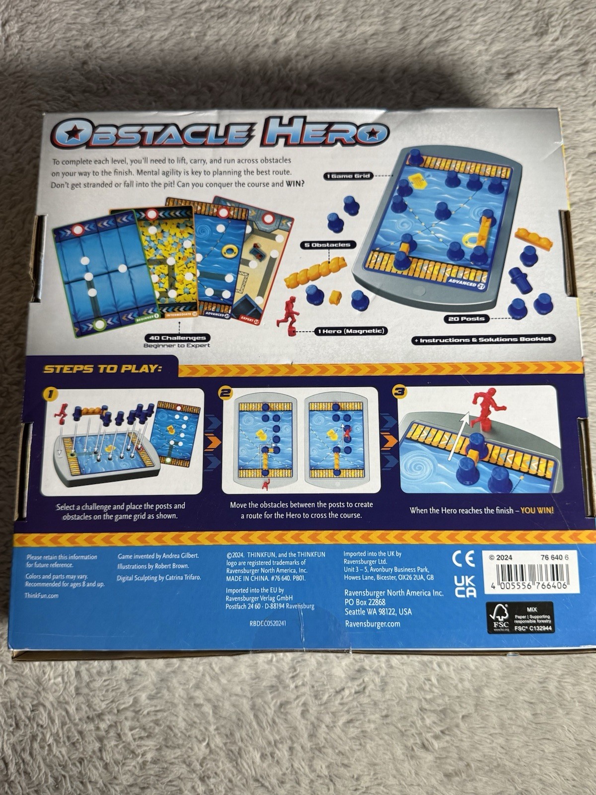 ThinkFun – Obstacle Hero Brand New Complete The Course