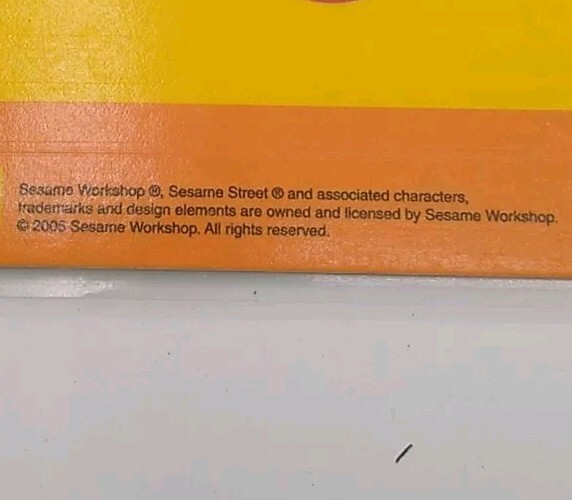 Sesame Street Colors 2002/Shapes 2005 Educational Learning Desk Activity Mats