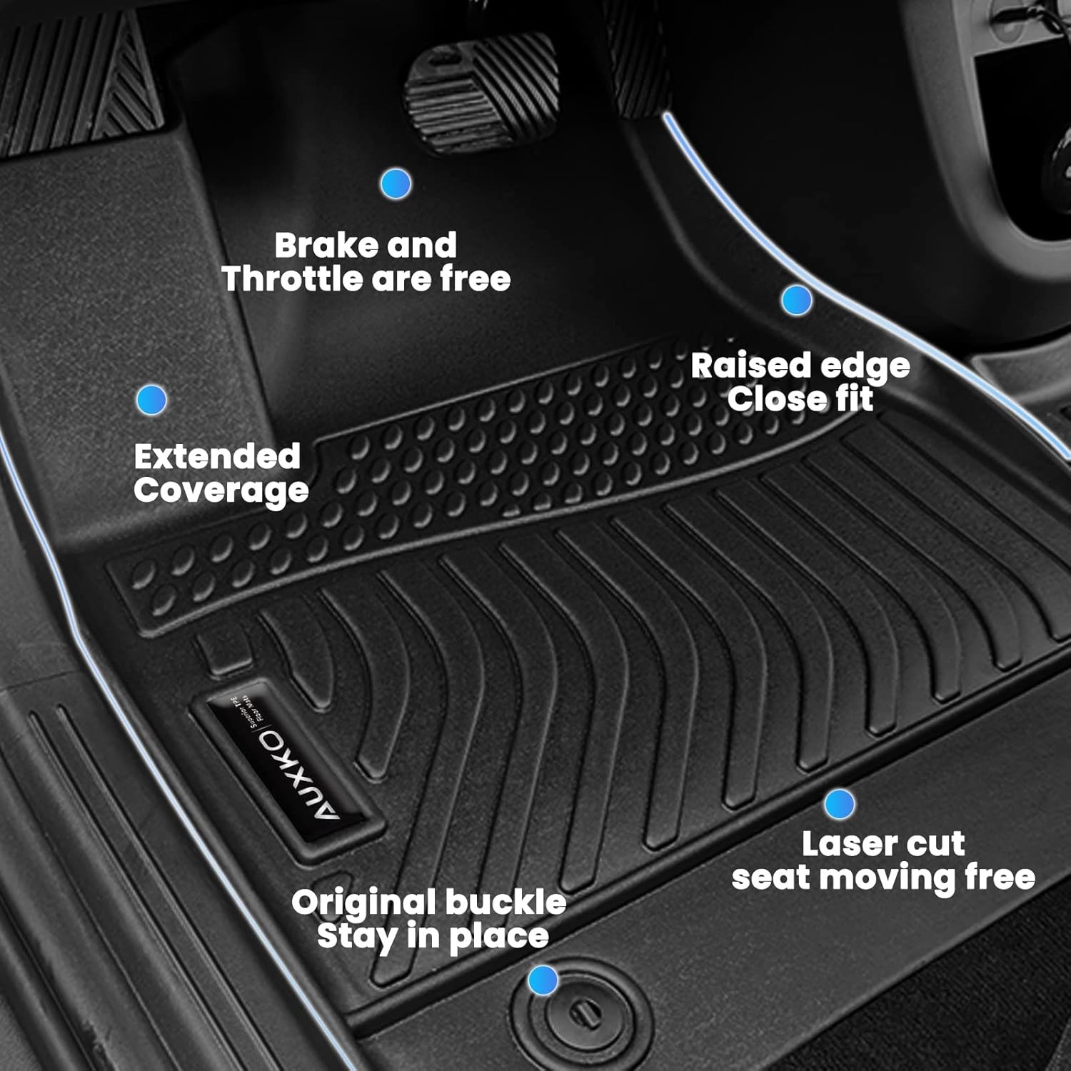 Auxko All Weather Floor Mats Fits for Honda CR-V 2023 2024 2025 2026 (Include