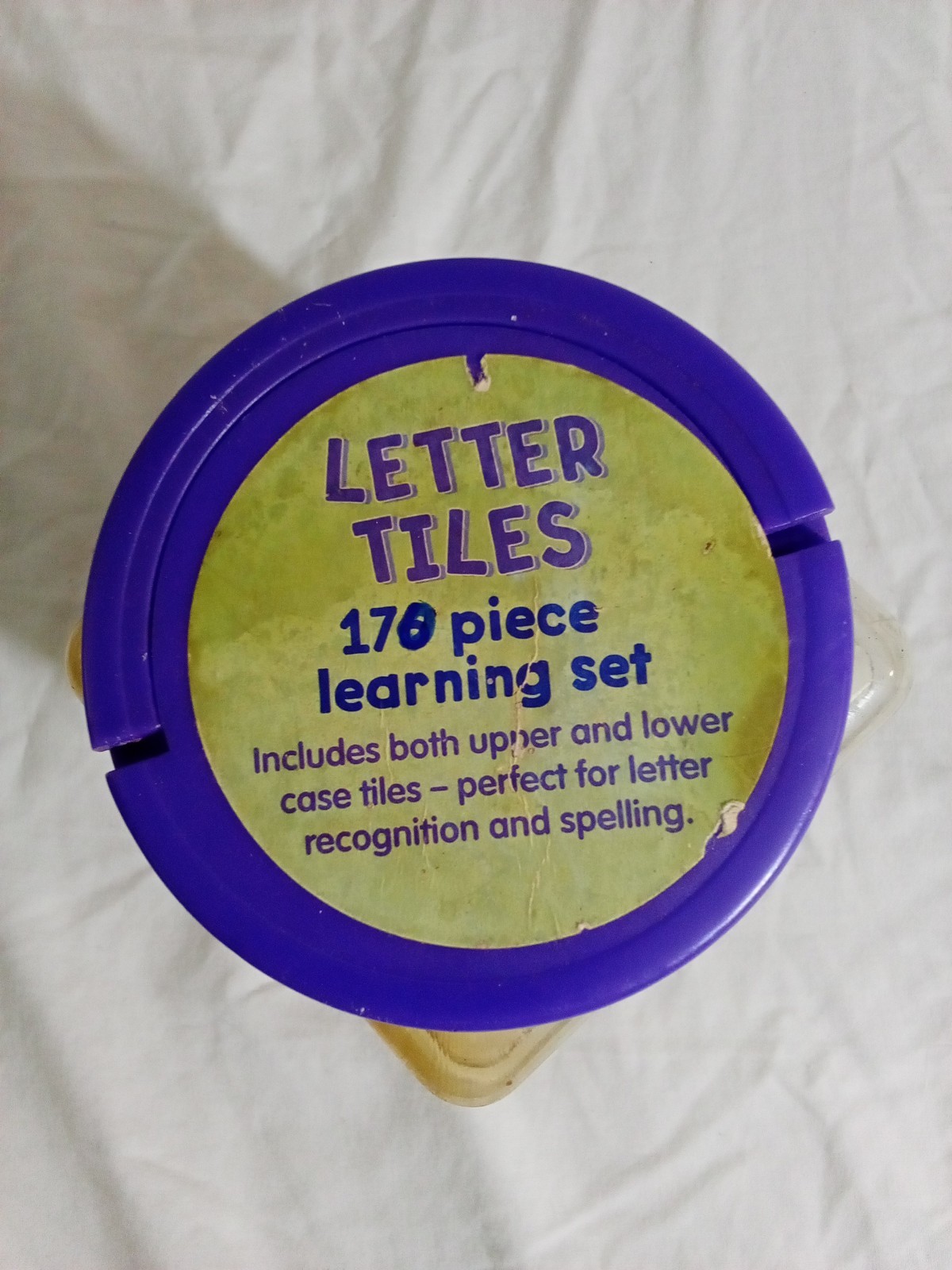 Learning Letter Alphabet Tiles Educational 170 Pcs GUC