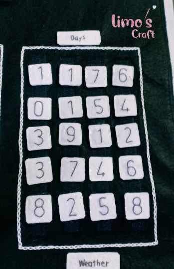 Montessori Islamic Hijri Felt Calendar Board Kids Classroom Homeschool Learning