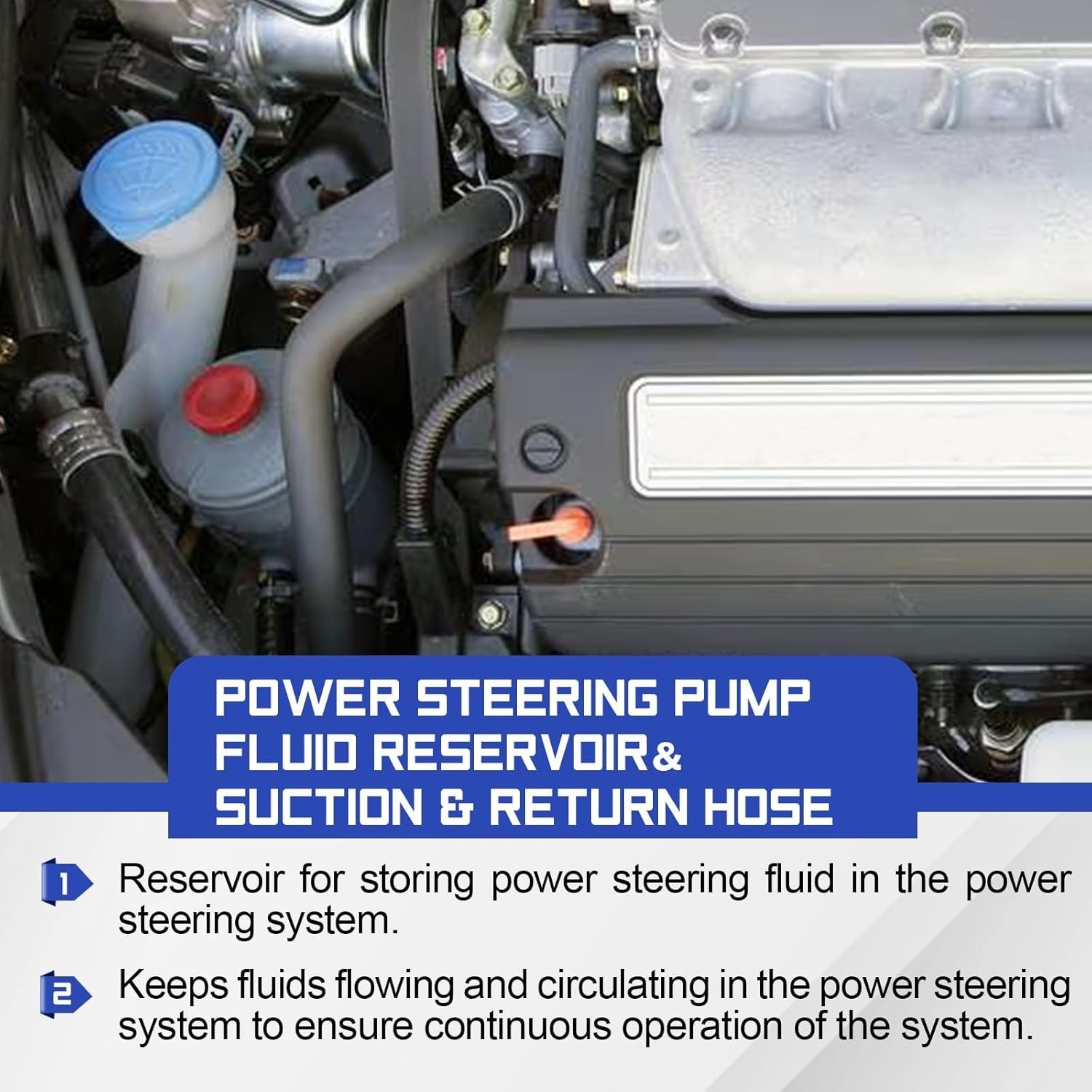 53701-SDA-A01 Power Steering Pump Reservoir Suction Return Hose | Free Shipping