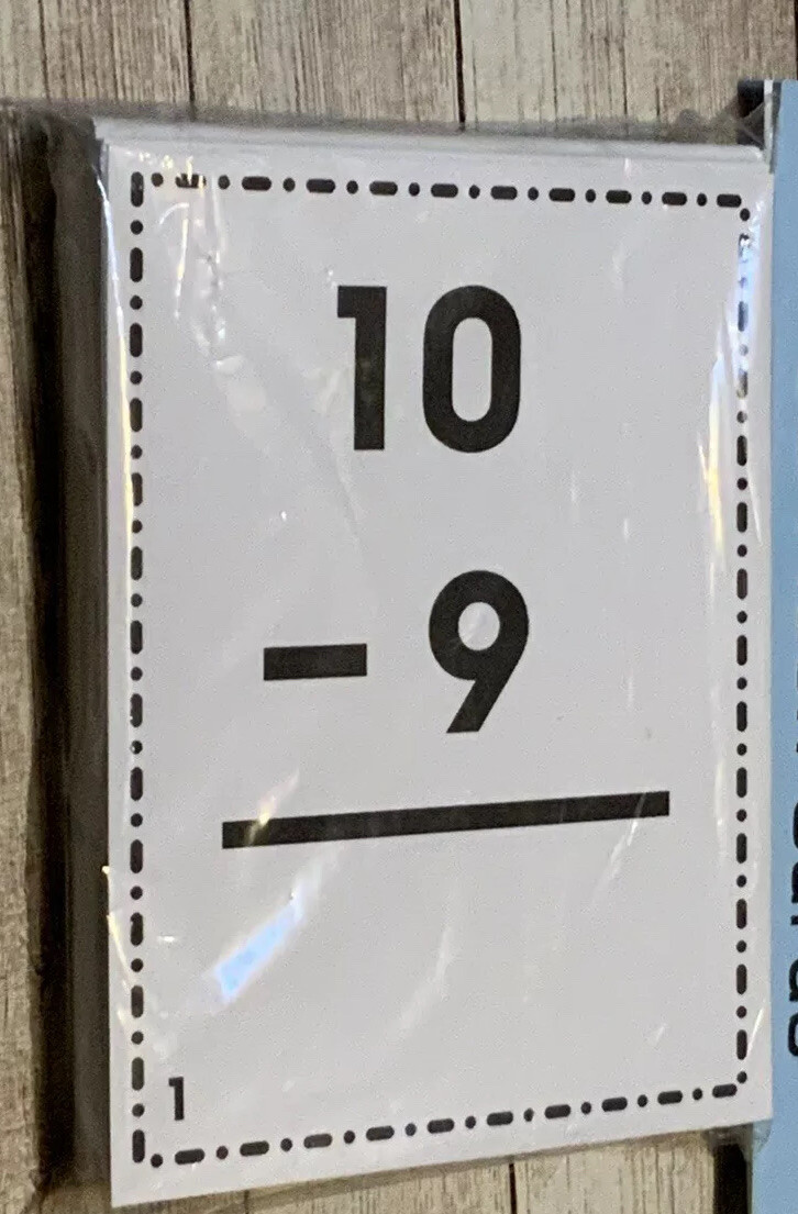 SUBTRACTION FACT – Cards for Learning Center 52 Cards- Teaching supplies
