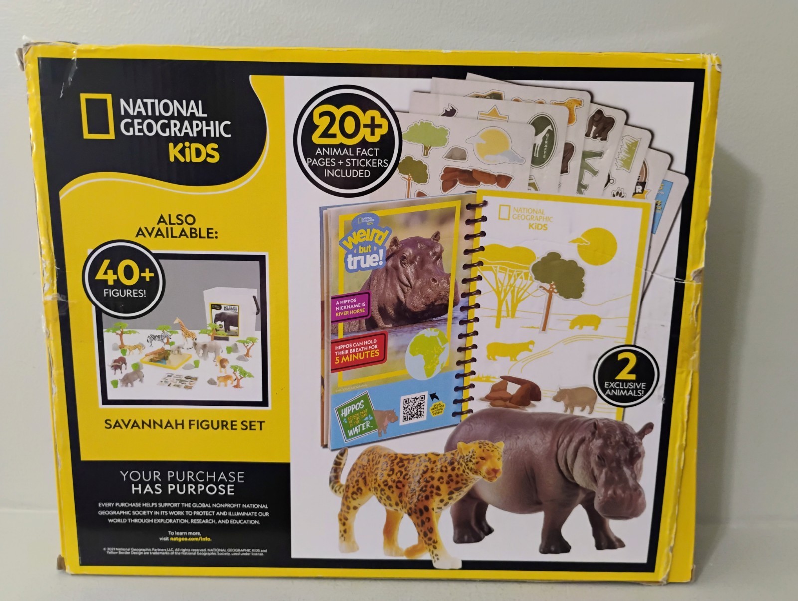NEW National Geographic Kids Wildlife Expedition Savannah Activity Journal Set