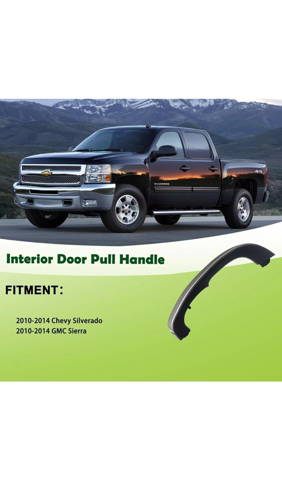 Interior Door Pull Handle Armrest Inside Grab Handle Front Left Driver Side