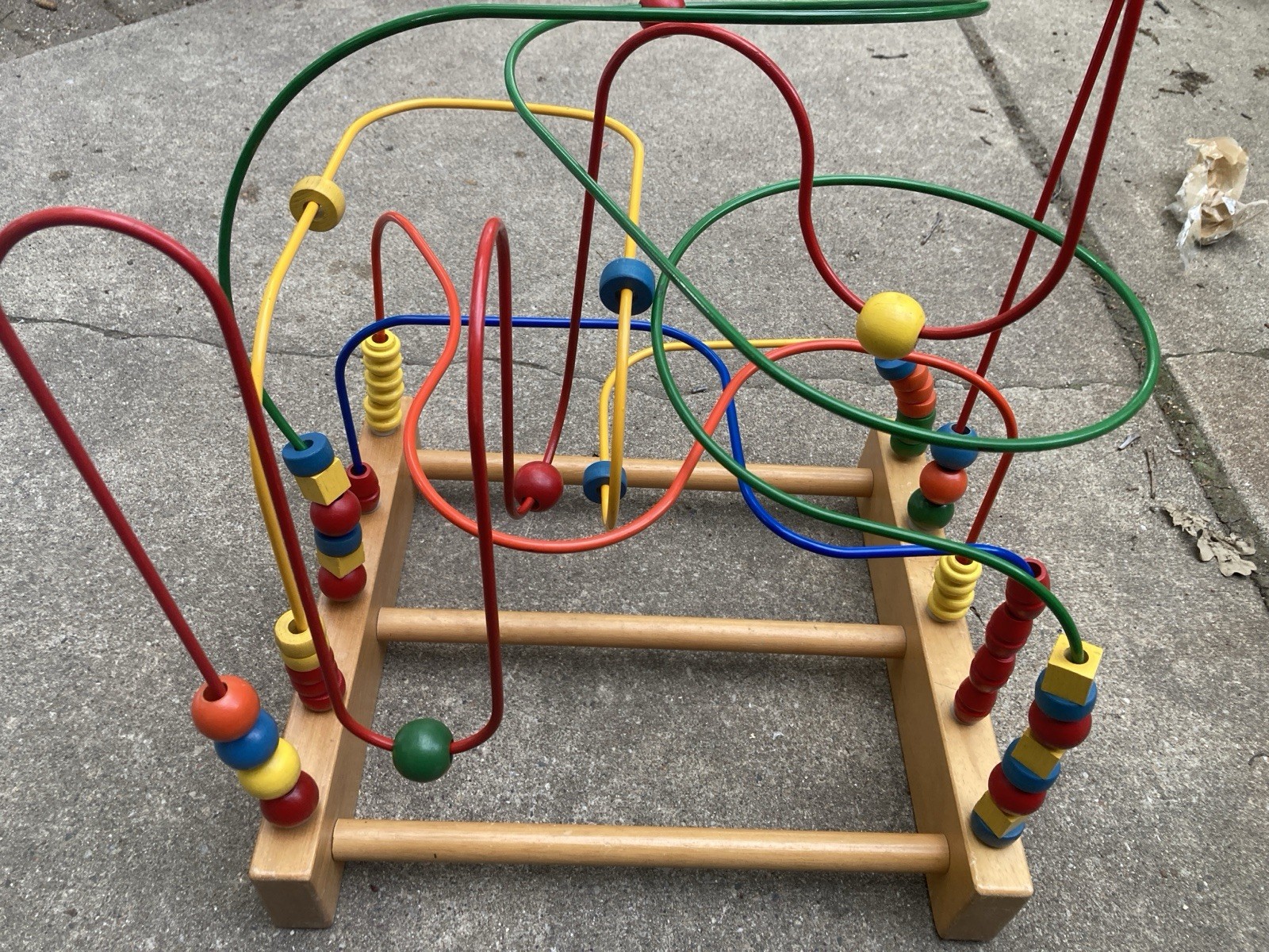 Child’s Rollercoaster Large Educational Bead Maze Wooden Toy