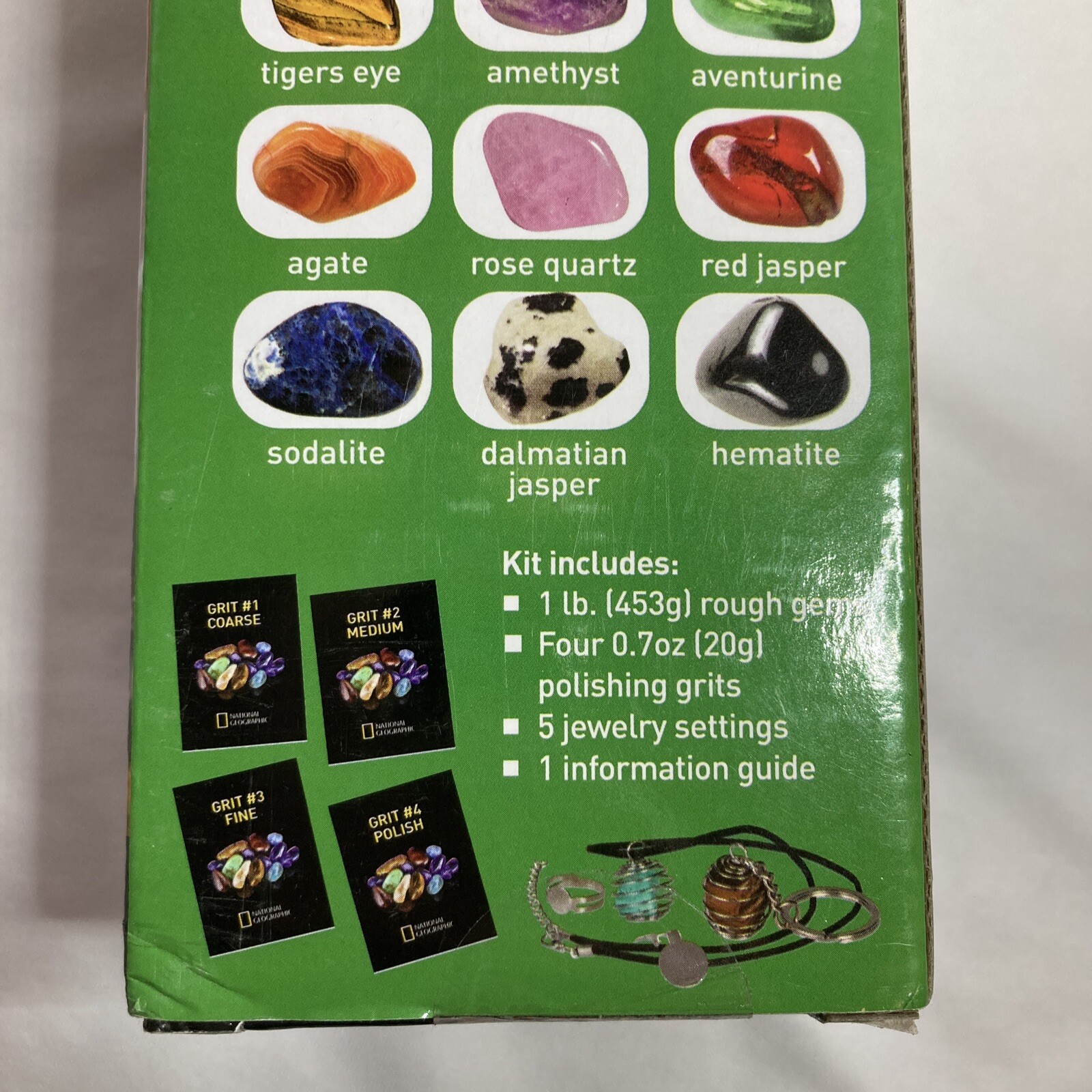 NATIONAL GEOGRAPHIC Rock Tumbler Refill Kit Gemstone Mix of 9 varieties NEW