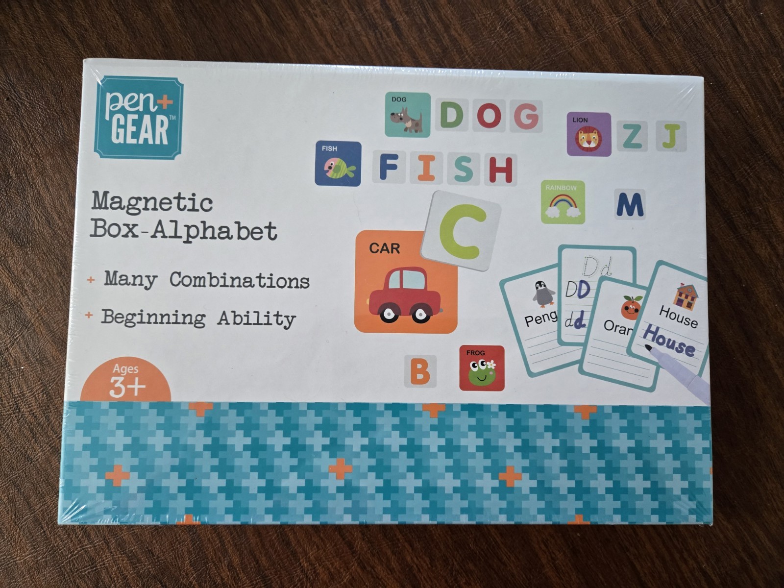 Magnetic Alphabet Activity Box Educational Pen Gear Factory Sealed NIB Children