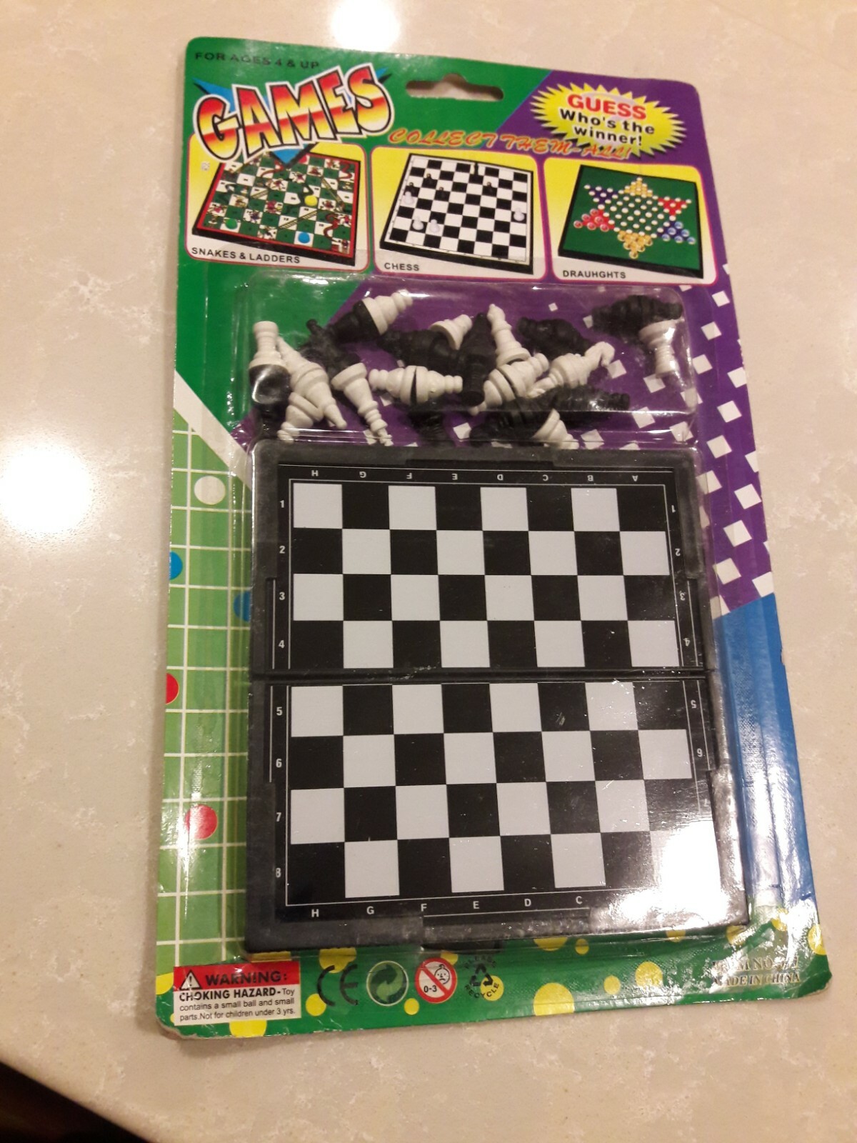 MINI MAGNETIC TRAVEL BOARD GAMES -DRAUGHTS, SNAKES & LADDERS, & CHESS. NEW