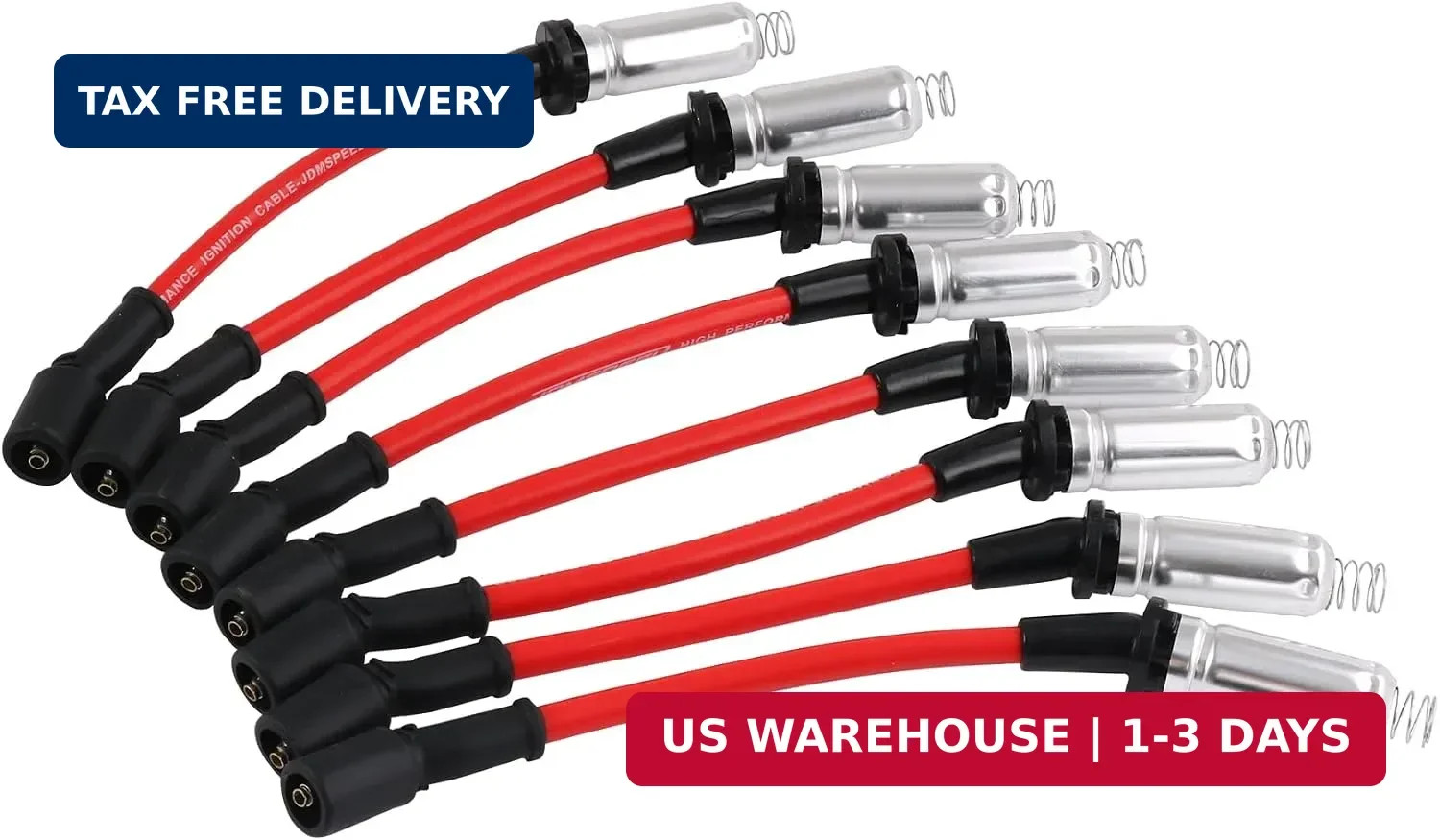 JDMSPEED High Performance Spark Plug Ignition Wire for 2000-2009 Chevy GMC V8