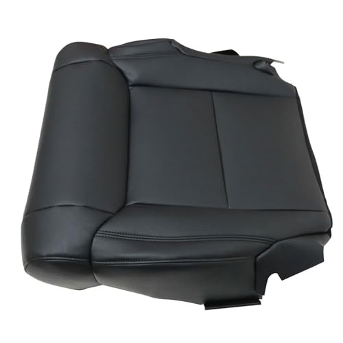 FZJDSD Black Driver & Passenger Side Bottom Microfiber Leather Replacement Seat