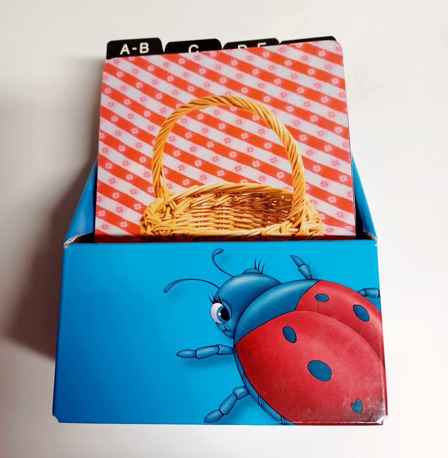 KIDS LEARNING ALPHABETICAL LETTERS W/PICTURES ON CARD A/Z LETTERS