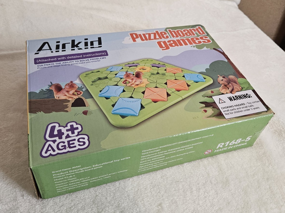 Airkid 3D Maze Logic Puzzle Game – Squirrel Nuts Challenge, New/Open Box