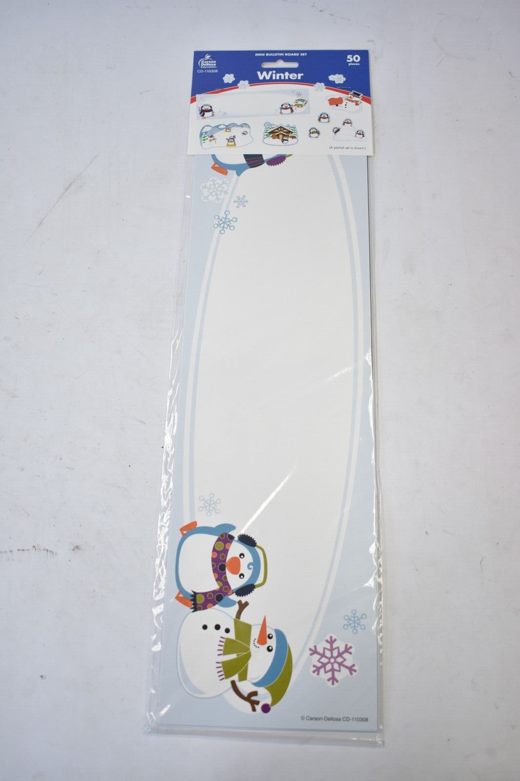Lot of 6 Carson Dellosa Winter Mini Bulletin Board Set Multicolor Classroom Kit