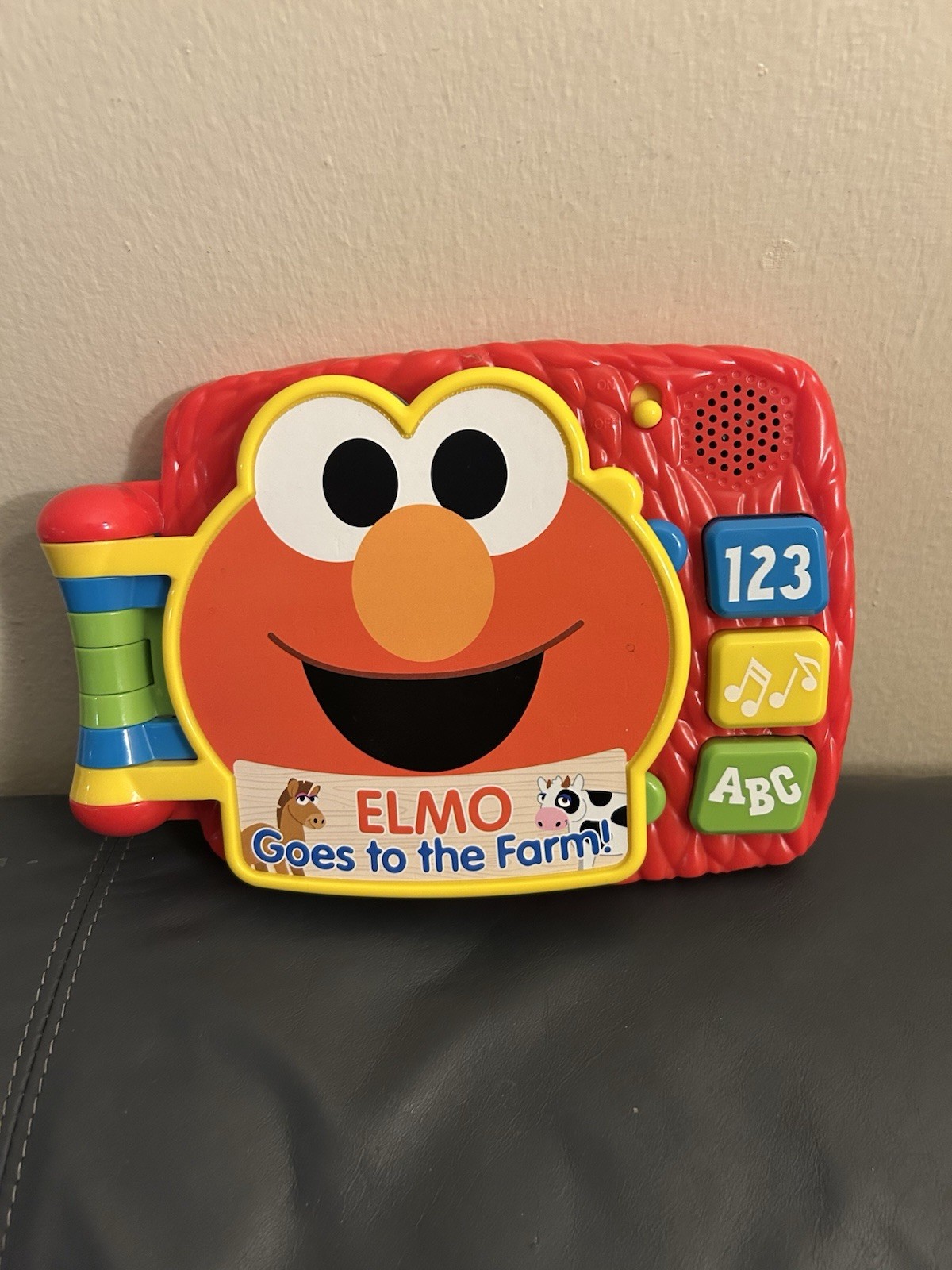 Sesame Street Elmo Goes to the Farm Interactive Musical Toy Book Letters/Numbers