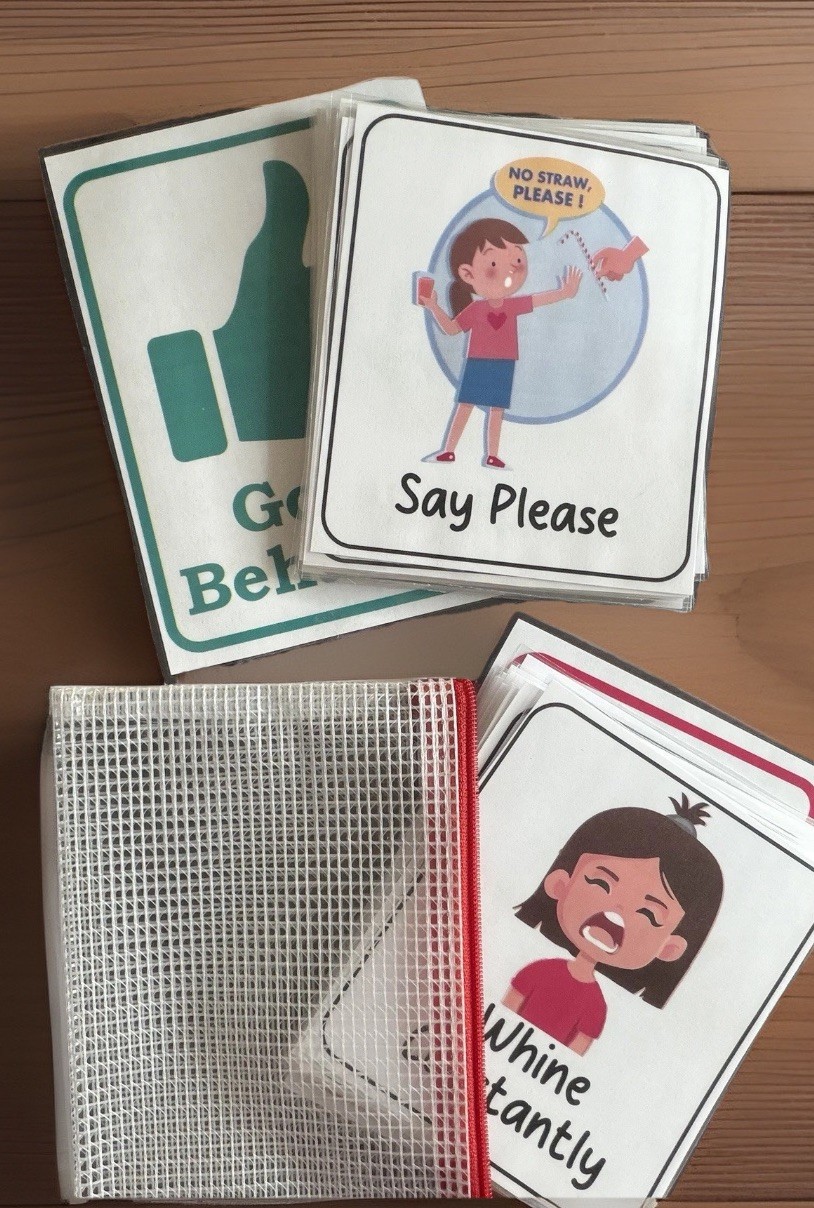 Good Choice/Bad Choice Flash Cards Social Story Behavior Cards/Montessori