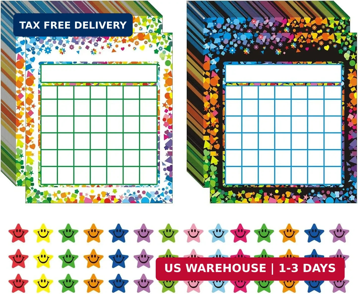 REGELETO 80 Pack Incentive Reward Chart for Classroom Home Behavior for Students