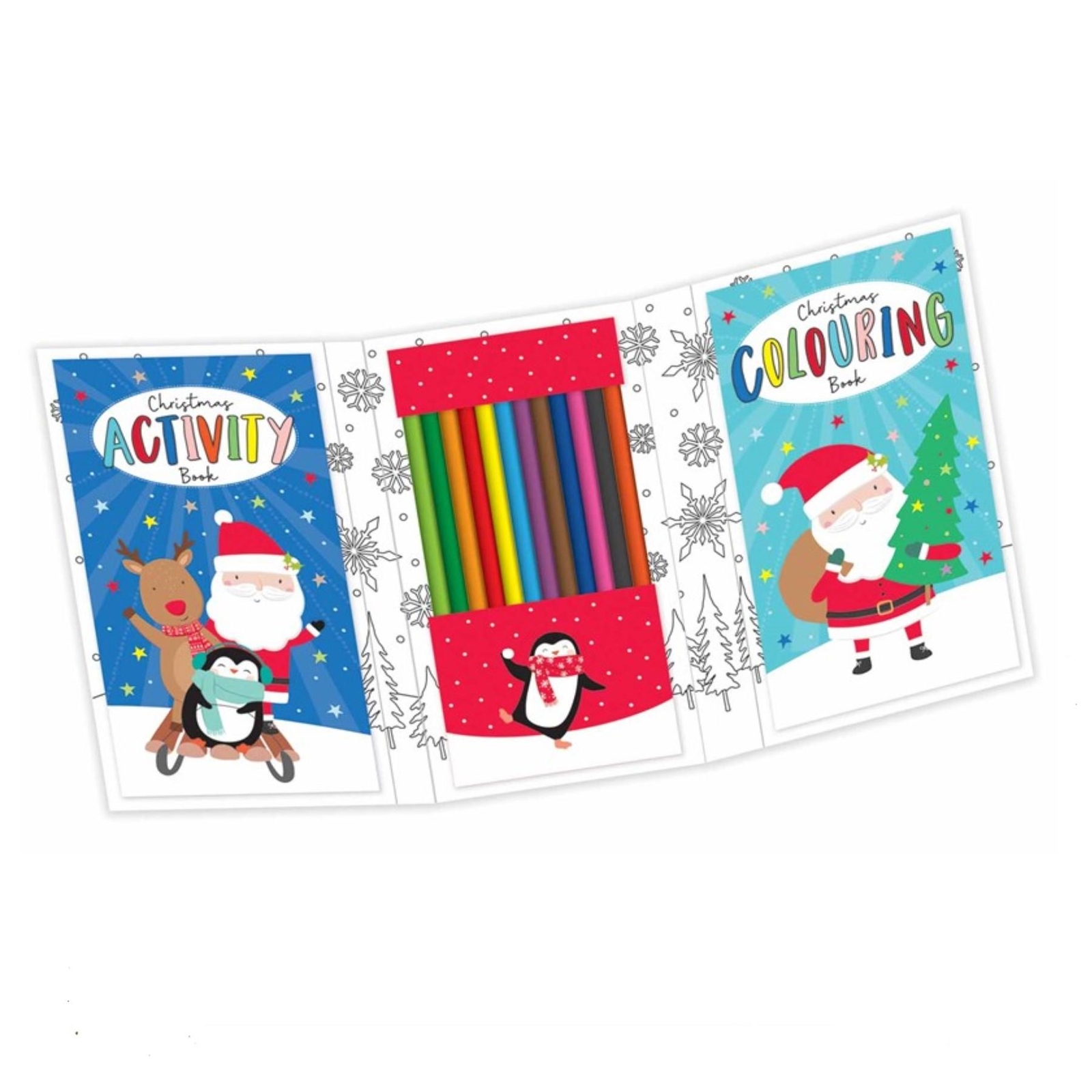 Christmas Activity Travel Set Book with Pencils