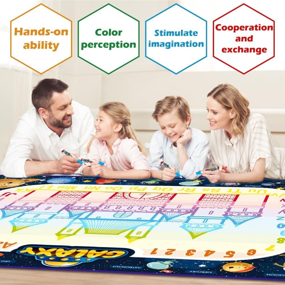 48″x36″ Large Magic Drawing Doodle Mat Educational Toys Christmas Birthday Gifts