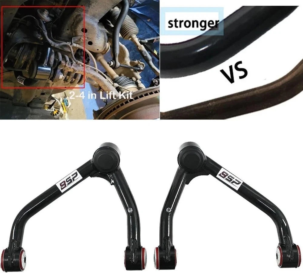 Pair (2 PCS) Front Upper Control Arm Compatible with 2014-2018 Silverado Sierra