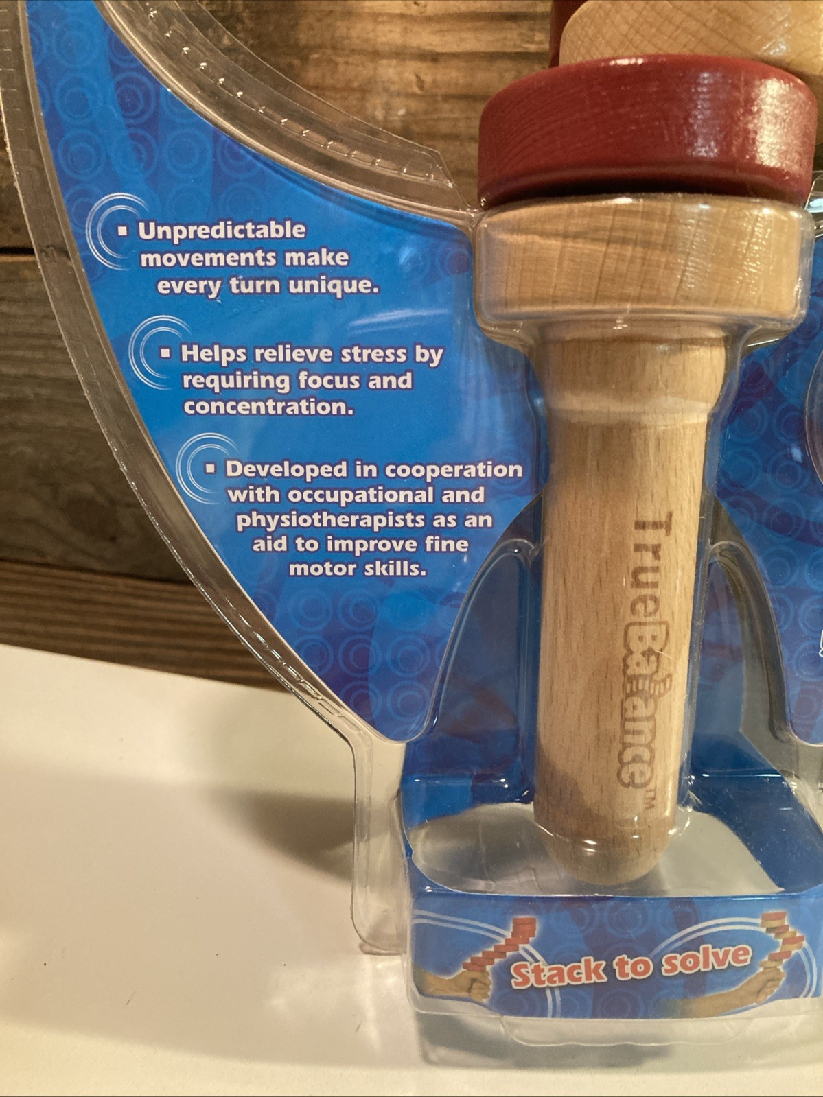 True Balance Coordination STEM Wooden Game Toy Red Fine Motor Skills By Excite