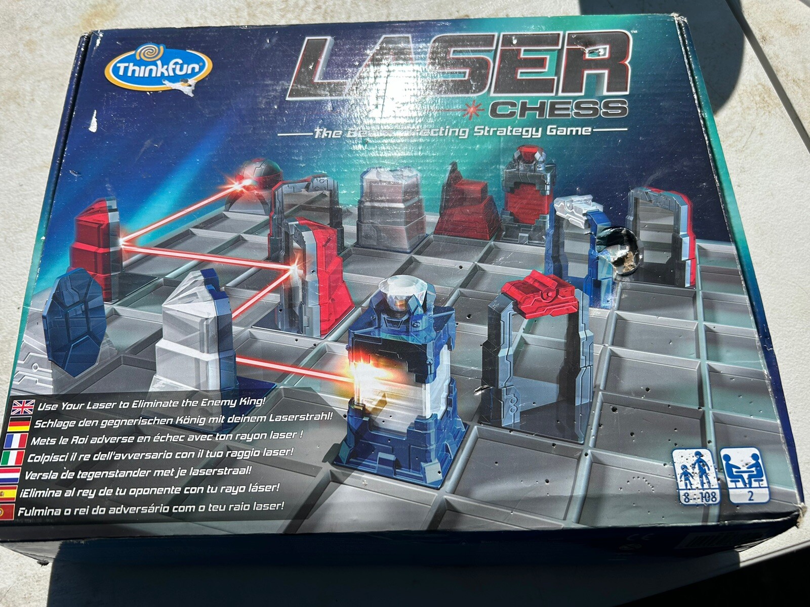ThinkFun Laser Chess Two Player Strategy Beam Directing Game Toy