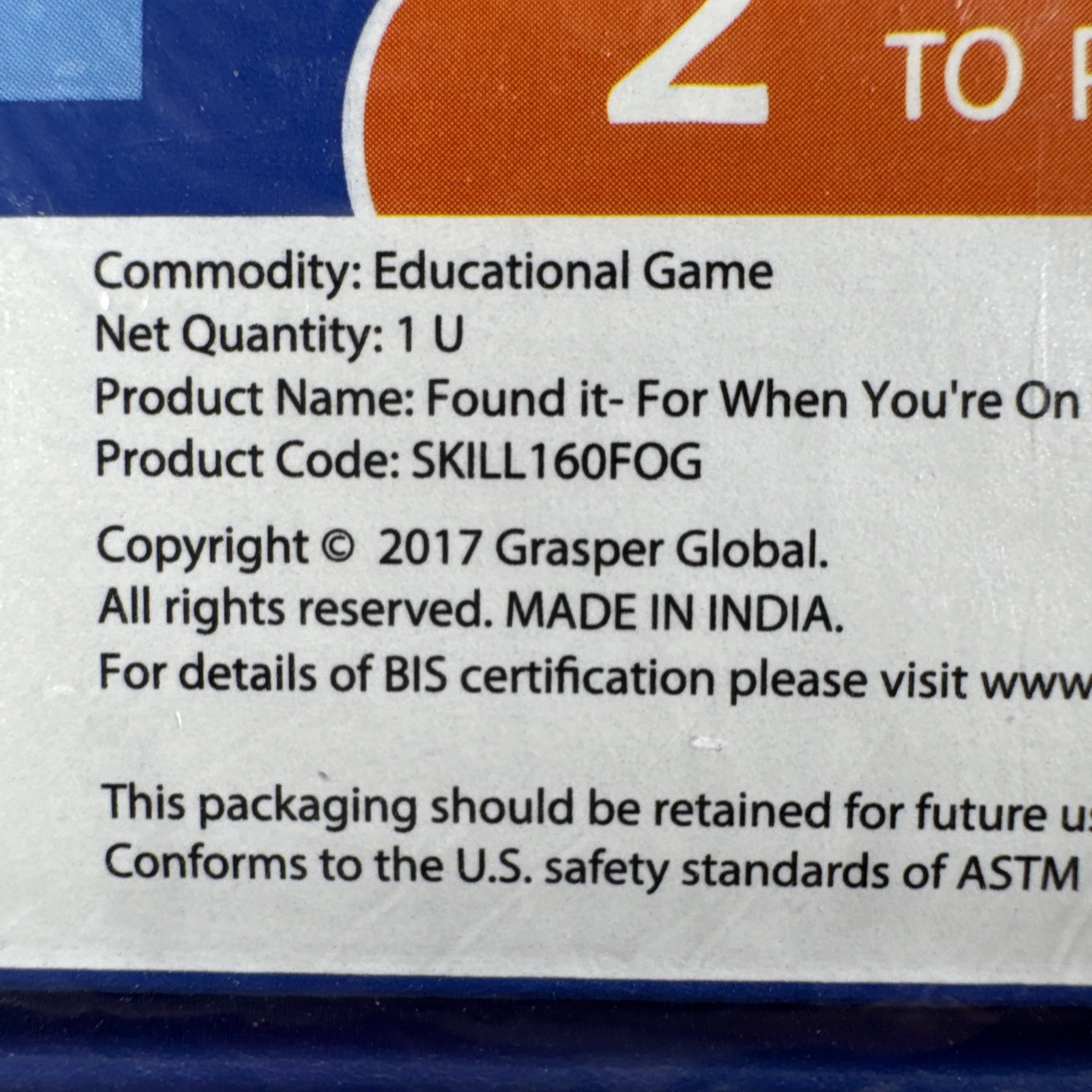 SEALED Skillmatics Card Game FOUND IT Travel Scavenger Hunt for Kids Ages 4 – 7