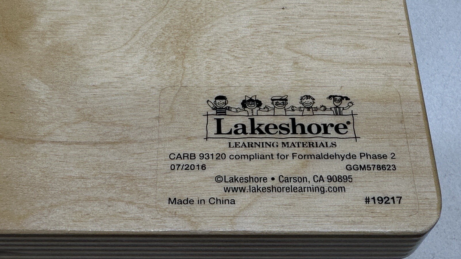 LAKESHORE Learn Play Sort-A-Shape Activity Board Developmental Wooden Toy 19217