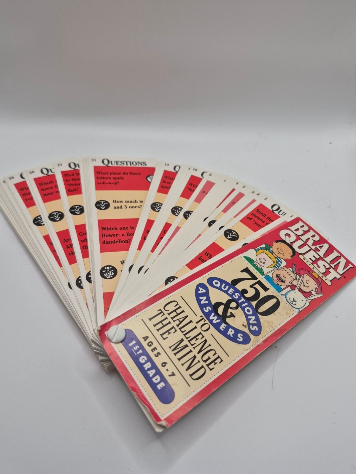 Brain Quest 1st Grade Card Deck With 750 Questions Answers Ages 6-7 Learning Gam