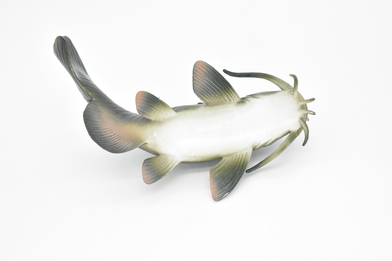 Catfish, Fish Toy, Bullhead, Model, Figure, Rubber Reproduction, Hand Painted 6″