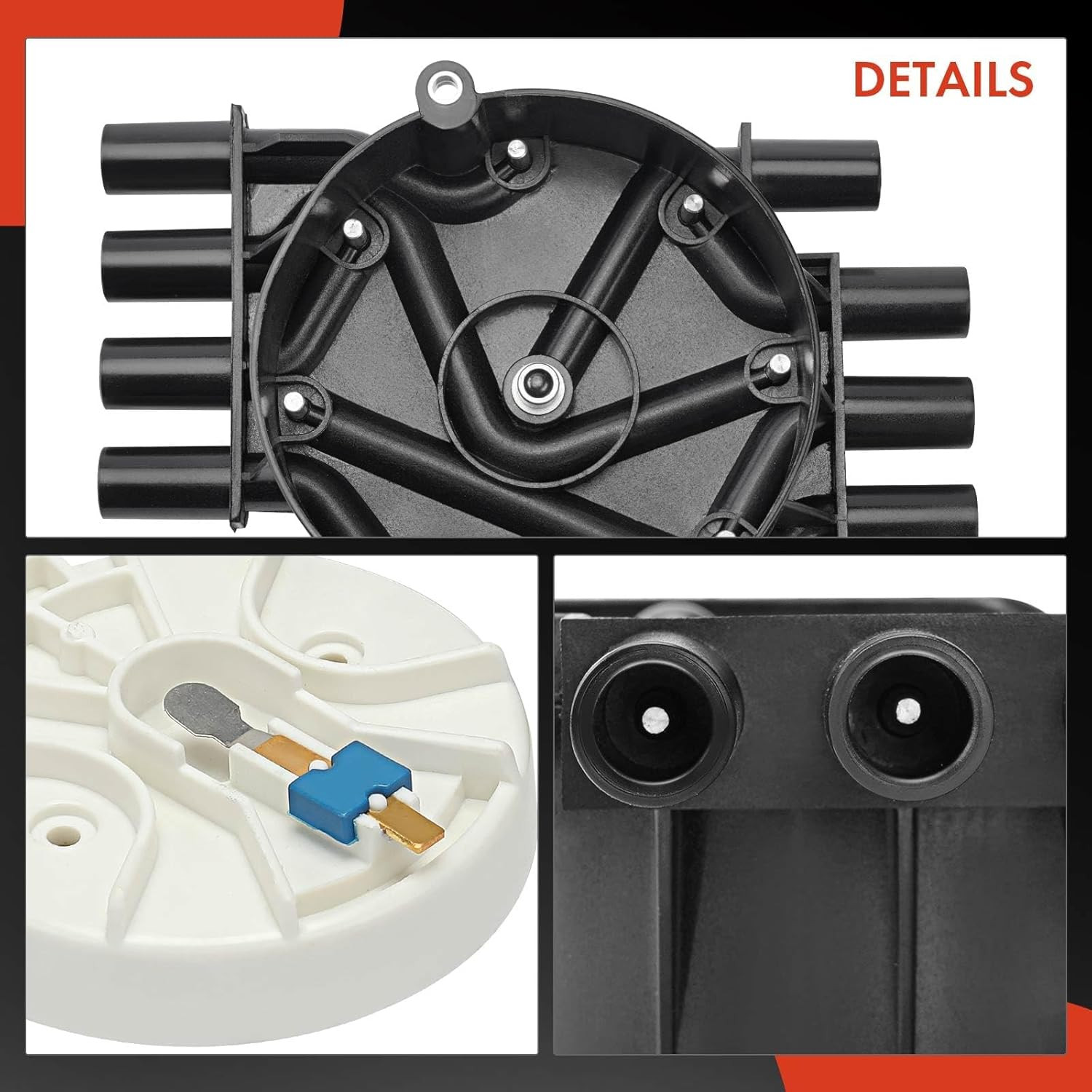 Ignition Distributor Cap Compatible with GMC, Chevy & Cadillac Vehicles – V8 5.0