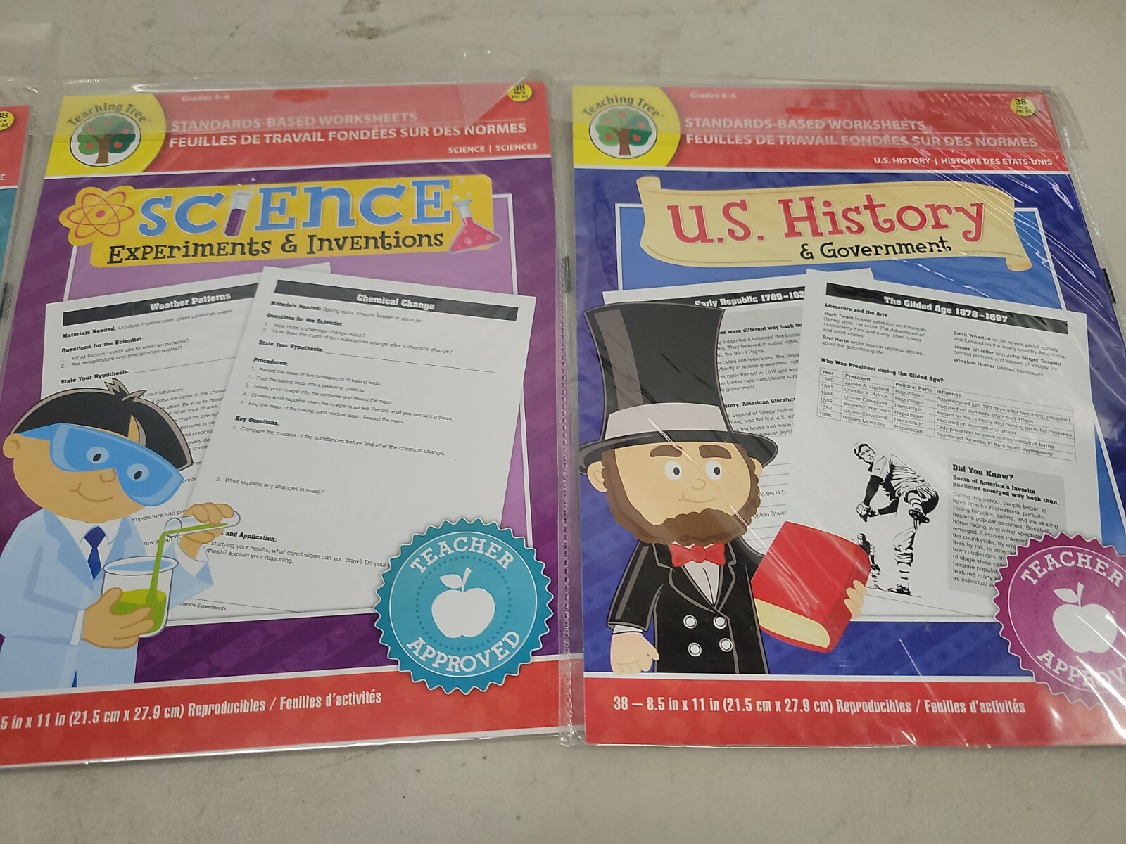 Teaching Tree Science Experiments, Inventions, History Grades 4-6, 3c315