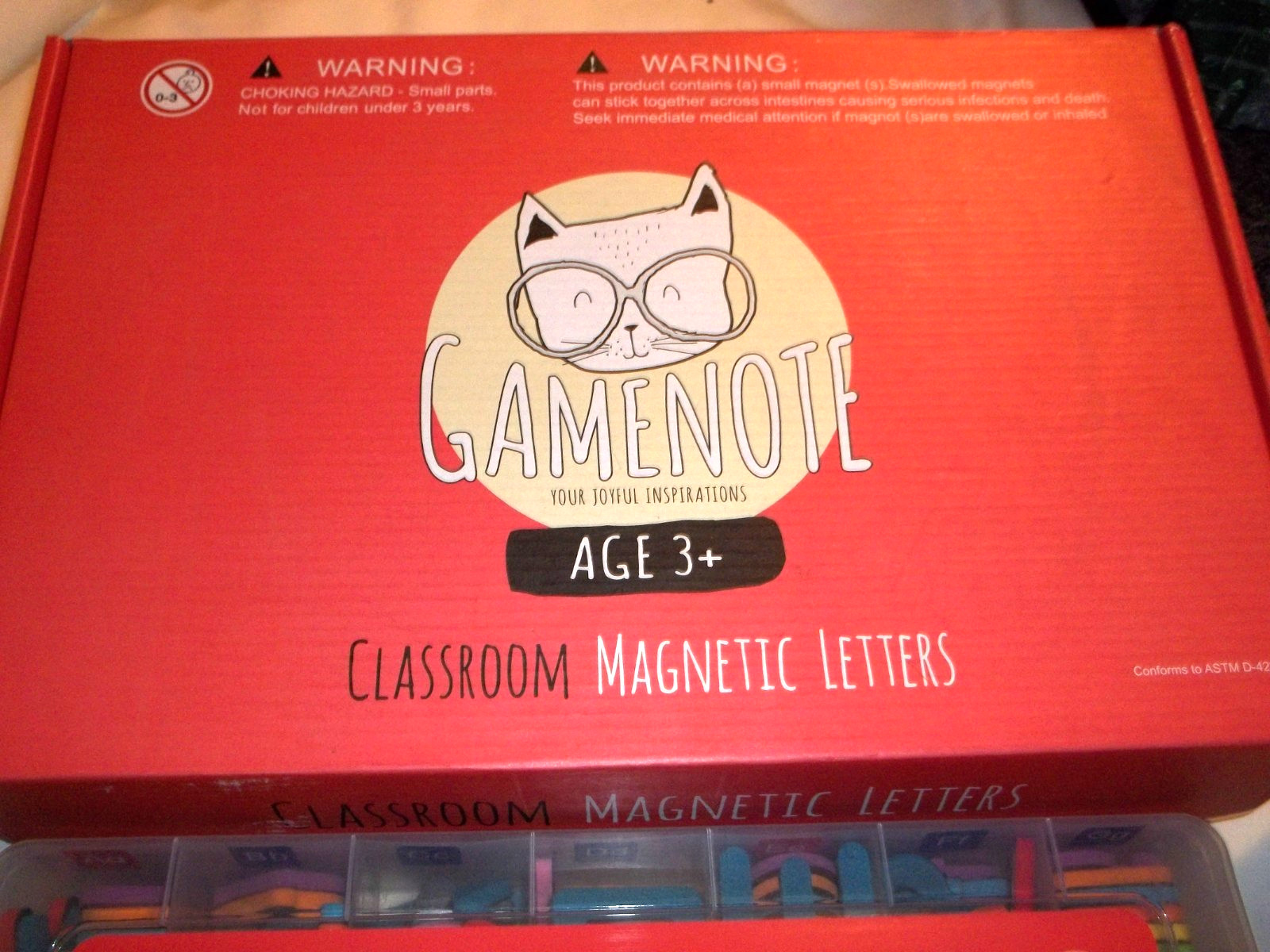 GameNote Magnetic Letters Storage box Classroom Set in box Joyful Inspirations
