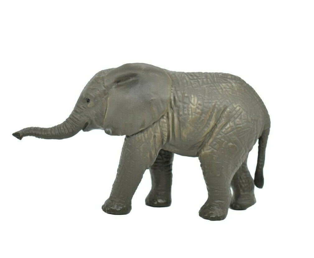 Elephant Calf Realistic Small Toy Model Plastic Replica Animal Gift 3.5″ M115