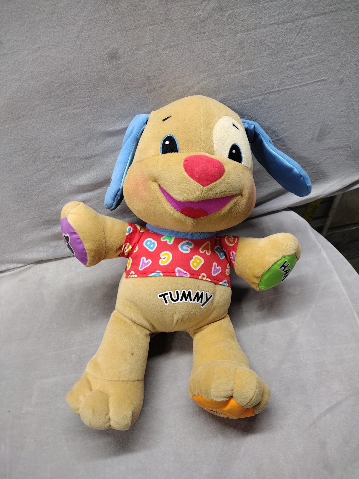 Fisher Price Laugh and Learn Dog Puppy ABC Talking Plush Musical Toy Learning
