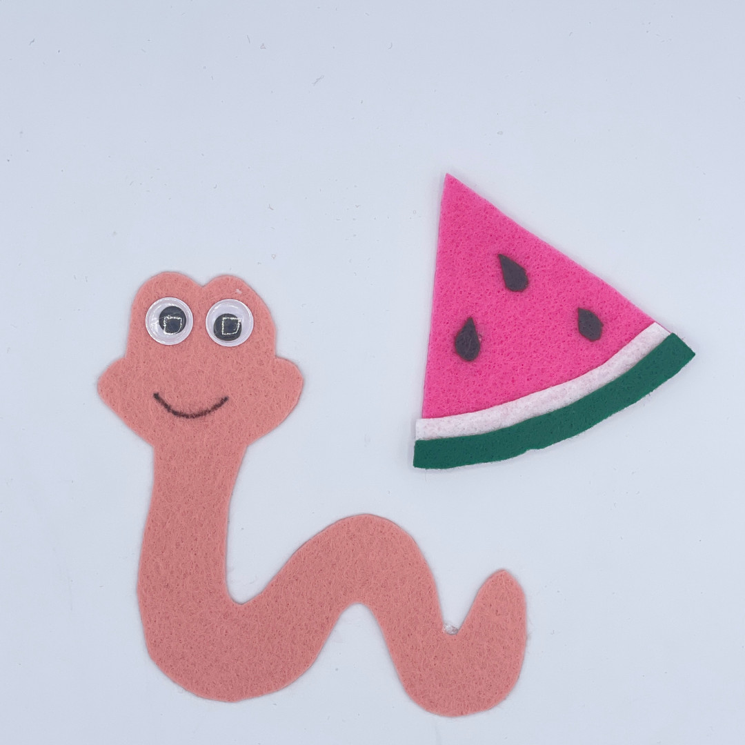  Herman the Worm Felt Story Set – Celebrate Counting, Curiosity, and Fruity Fun