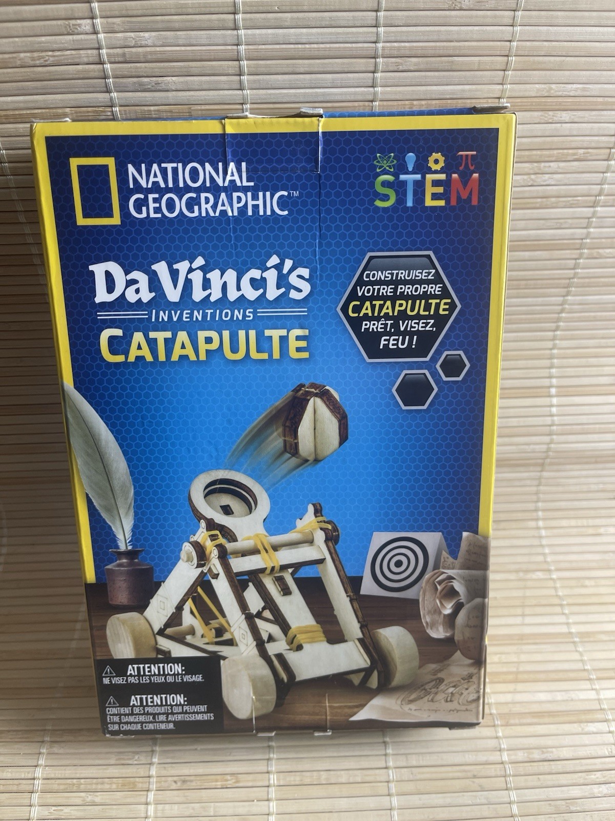 Stem Toy Da Vinci’s Inventions Wooden Catapult National Geographic NIB