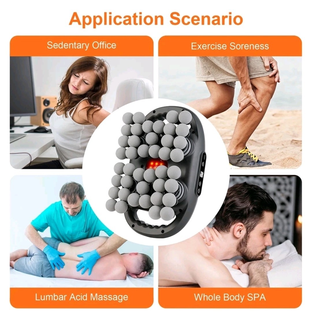 42-head 42-Drive Massage Gun Set, Deep Tissue Percussion Massager with 42 Black