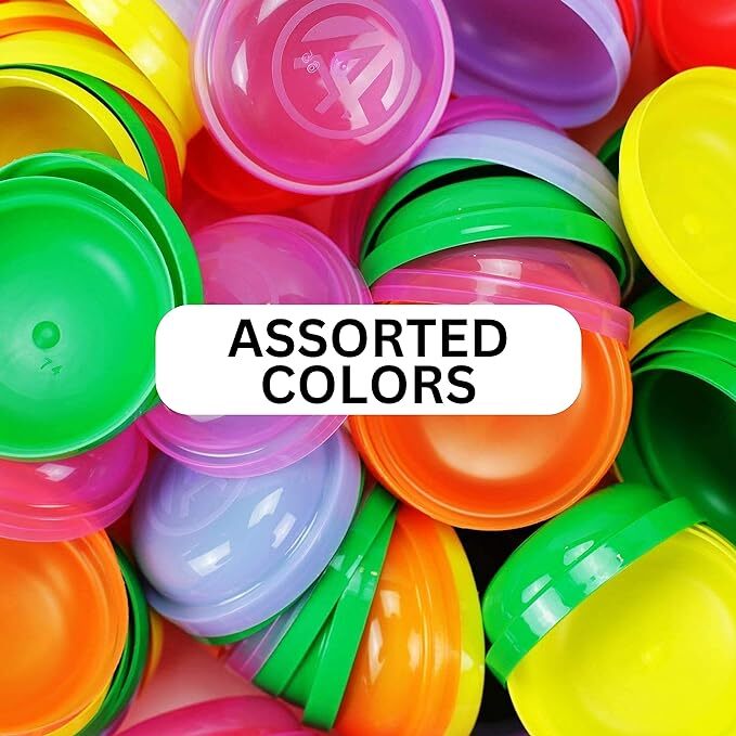 Empty 2” Acorn Frosty Plastic Clear Capsules Kids Party Favor Prize Pinata