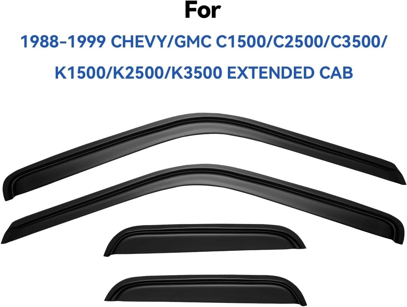 Chevy/GMC C1500 Window Visors – Out-Channel Rain Guards*`
