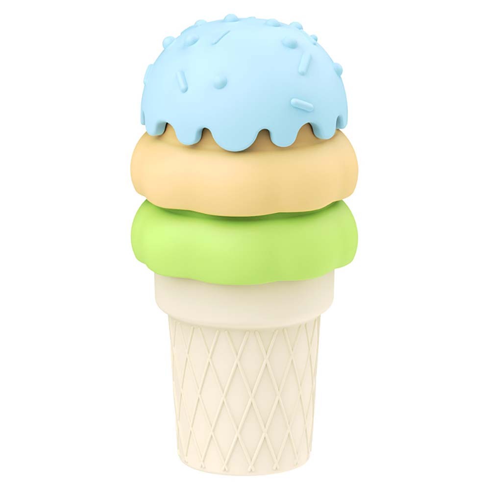 Playful Ice Cream Stacking Puzzle Toy Sturdy Non-Collapsing Fit Kids Indoor Play