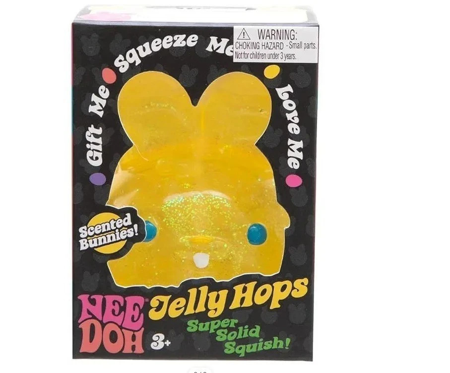 NeeDoh Jelly-Hops Scented Easter Needoh Squish Bunnies Stress Relief Fidget Ball