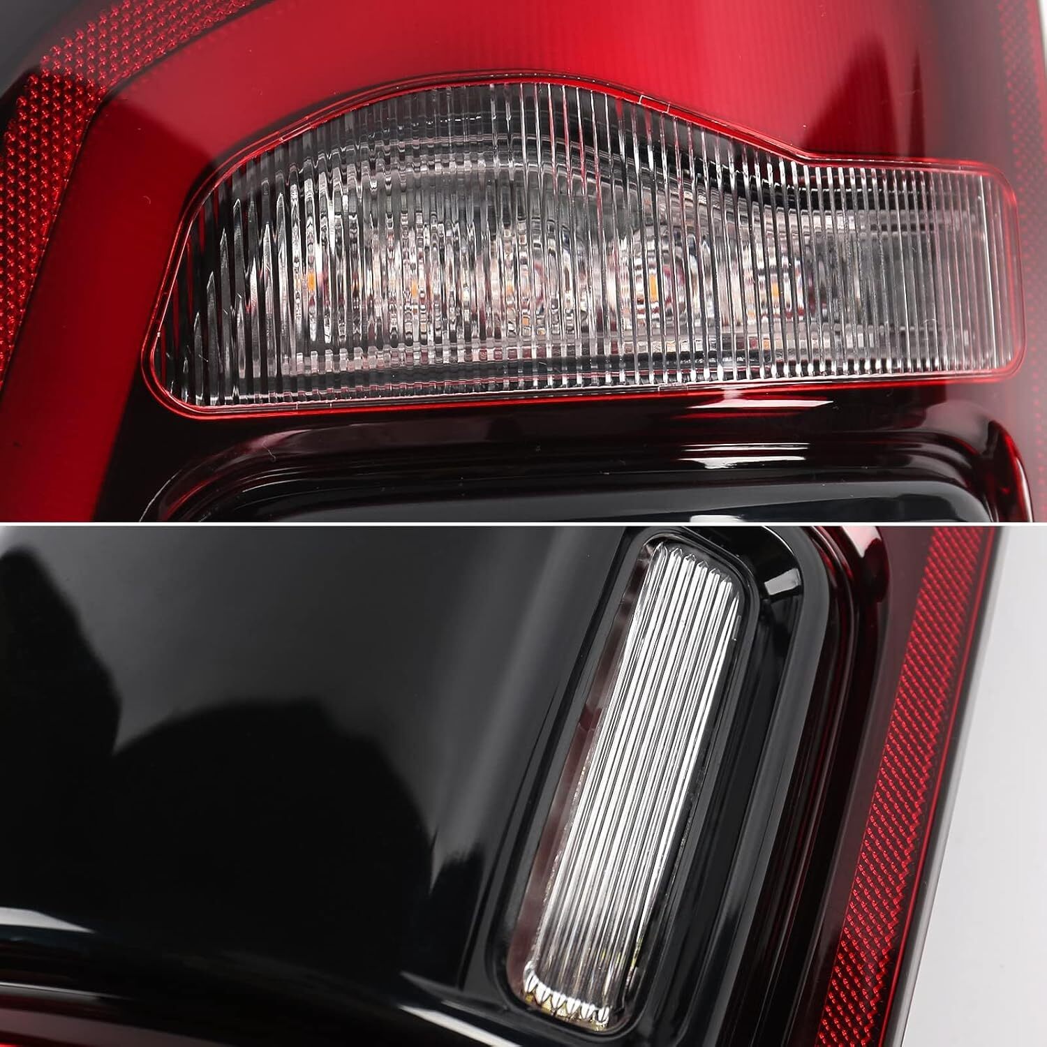 19-22 Dodge Ram 1500 Blindspot Ready LED Tail Light Black Smoke Left Driver Side